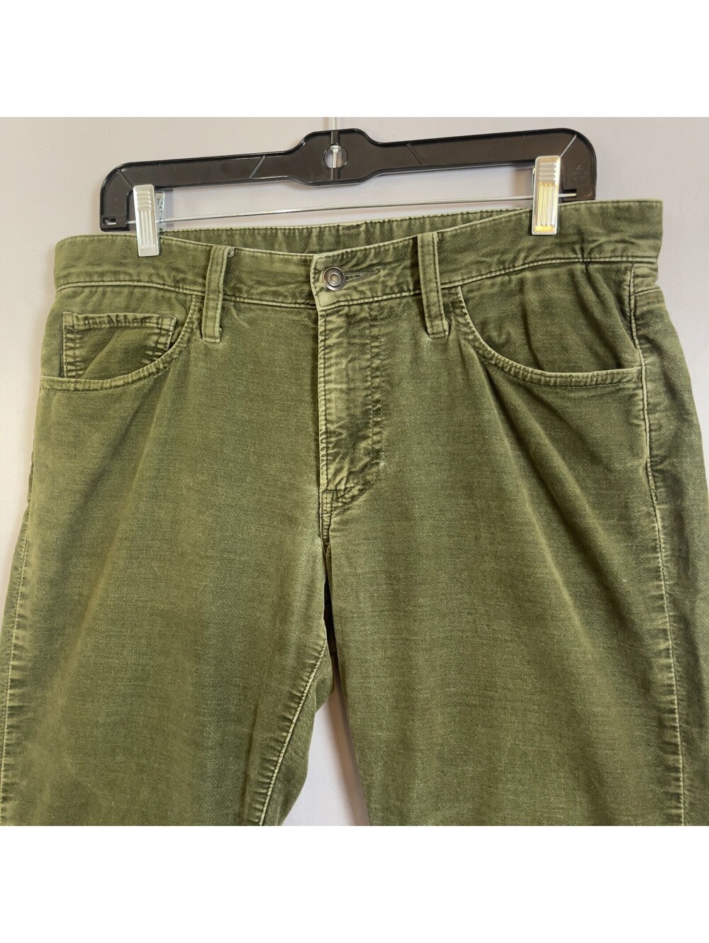 Uniqlo Olive Green Velour Pants Measured 34x32 Straight Y2K